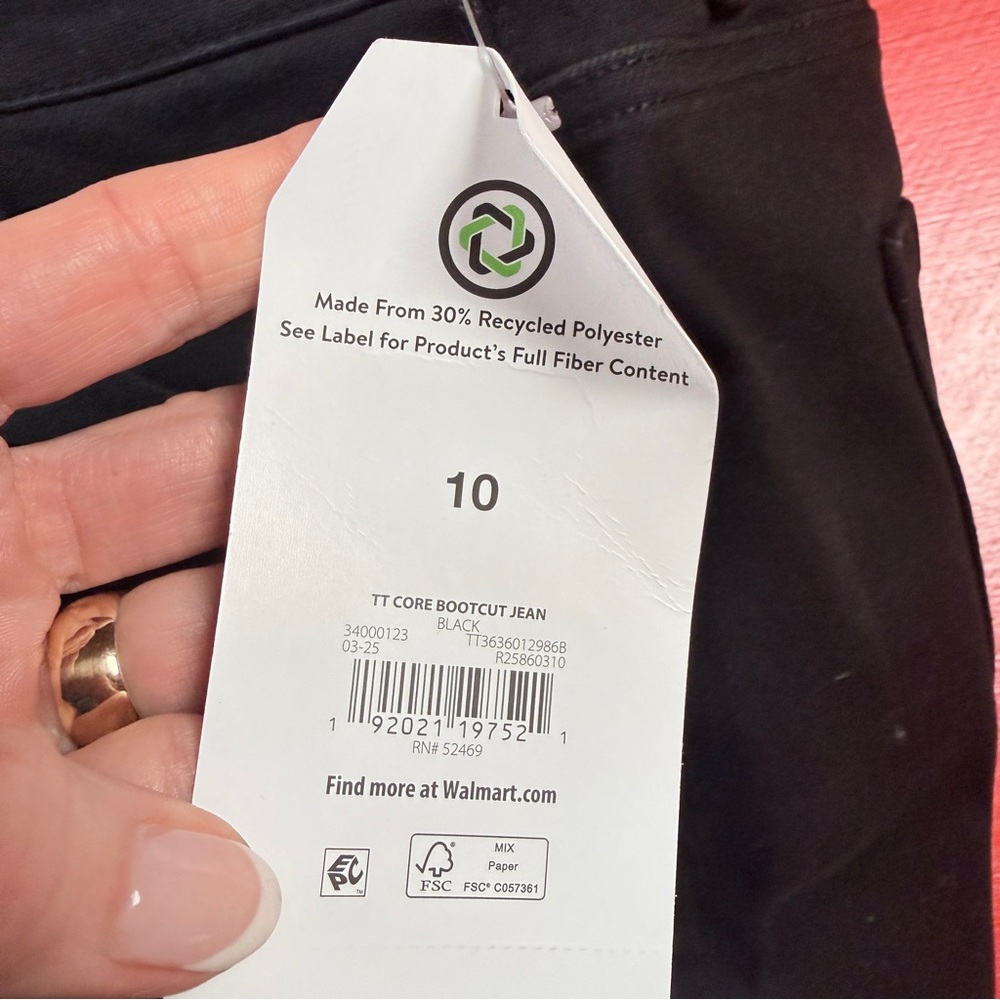 NWT TIME AND TRU BLACK JEANS - Picture 6 of 9